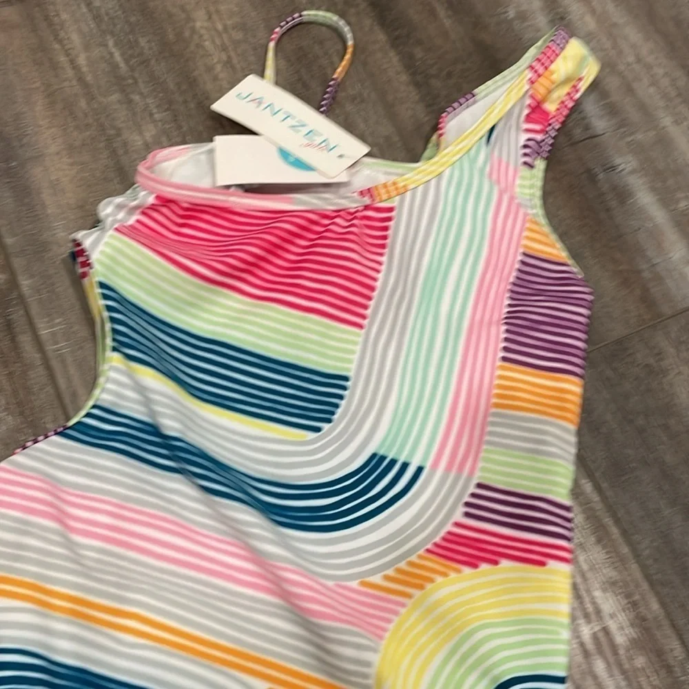 Jantzen girls one piece one shoulder swimsuit size 10 NEW